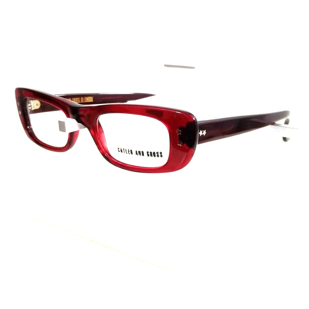 CUTLER AND GROSS OF LONDON Red Eyeglasses and Case